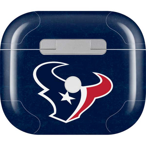 NFL Houston Texans Distressed Apple AirPods (3rd Gen 2021) Skin