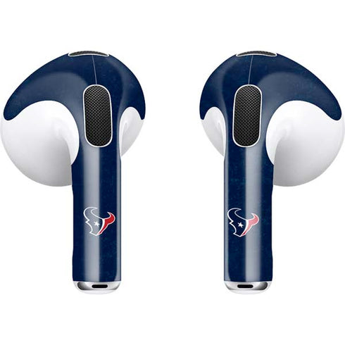 NFL Houston Texans Distressed Apple AirPods (3rd Gen 2021) Skin