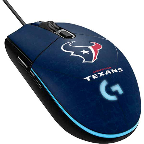 NFL Houston Texans Distressed G203 Prodigy RGB Wired Gaming Mouse Skin