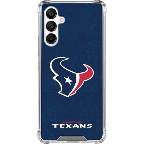 NFL Houston Texans Distressed Galaxy A16 5G Clear Case