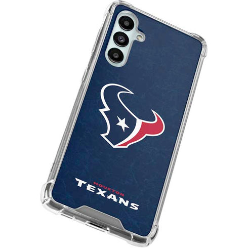 NFL Houston Texans Distressed Galaxy A16 5G Clear Case