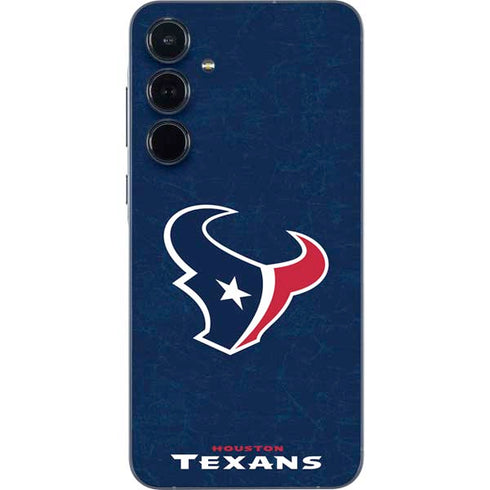 NFL Houston Texans Distressed Galaxy A35 5G Skin