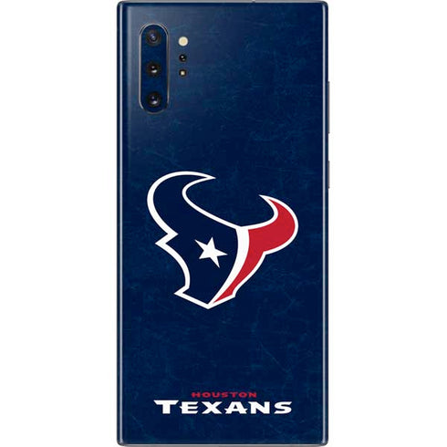 NFL Houston Texans Distressed Galaxy Note 10 Plus Skin