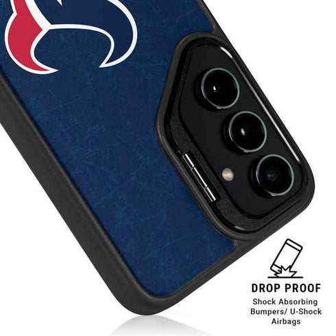 NFL Houston Texans Distressed Galaxy S25 Plus Kickstand Case