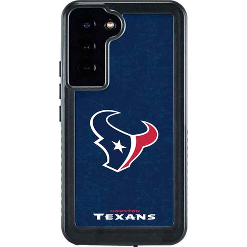 NFL Houston Texans Distressed Galaxy S24 Plus Waterproof Case