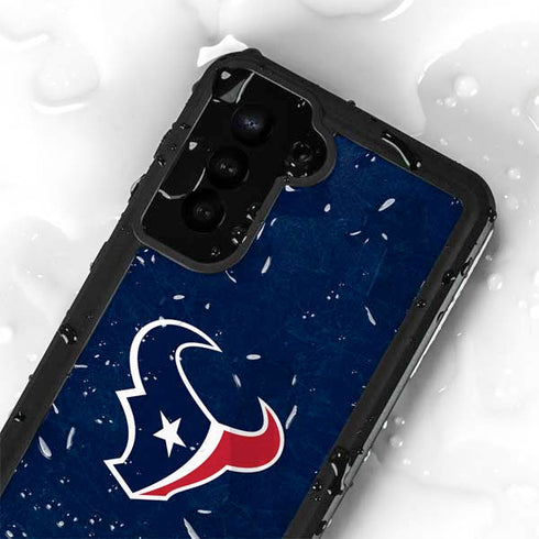 NFL Houston Texans Distressed Galaxy S24 Plus Waterproof Case