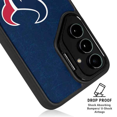 NFL Houston Texans Distressed Galaxy S25 Ultra Kickstand Case