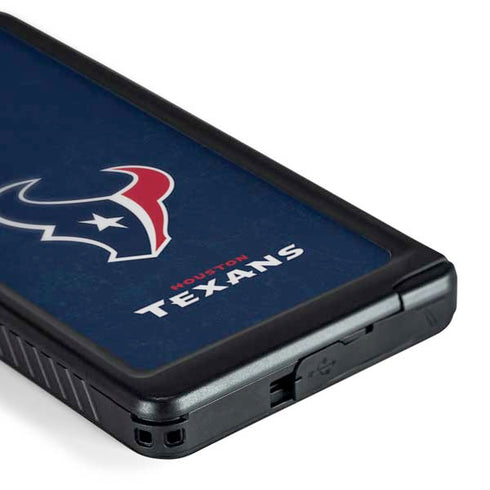 NFL Houston Texans Distressed Galaxy S24 Ultra Waterproof Case