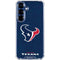 NFL Houston Texans Distressed Galaxy S25 Clear Case