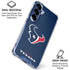 NFL Houston Texans Distressed Galaxy S25 Plus Clear Case