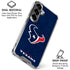 NFL Houston Texans Distressed Galaxy S26 Clear Case