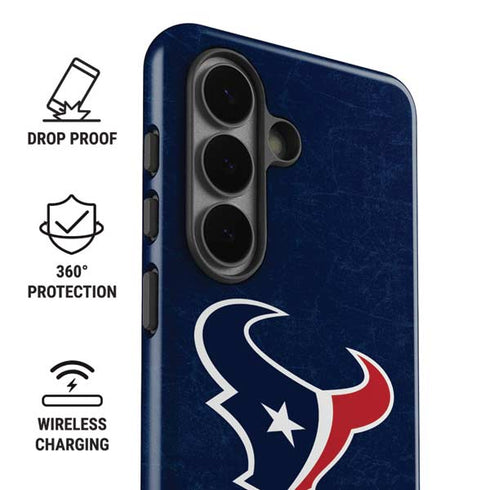 NFL Houston Texans Distressed Galaxy S26 Plus Impact Case