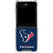 NFL Houston Texans Distressed Galaxy Z Flip6 Clear Case