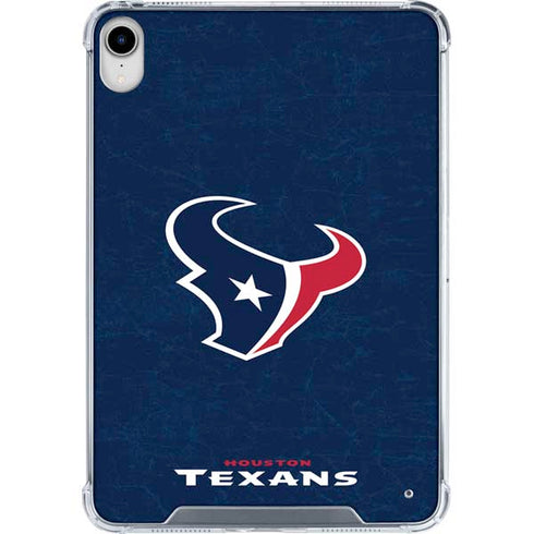 NFL Houston Texans Distressed iPad 11th Gen (2025) Clear Case