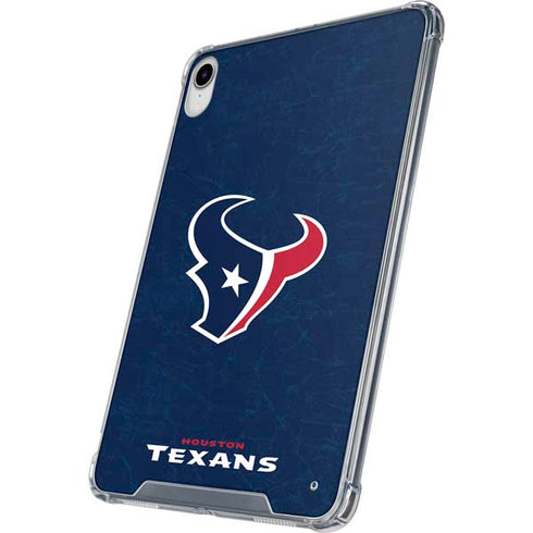 NFL Houston Texans Distressed iPad 11th Gen (2025) Clear Case