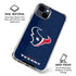 NFL Houston Texans Distressed iPhone 15 Clear Case