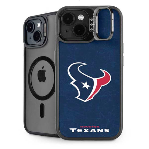 NFL Houston Texans Distressed iPhone 15 Plus Kickstand Case