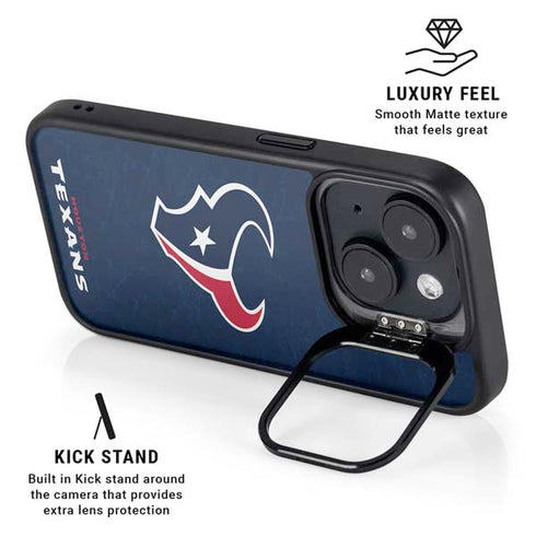 NFL Houston Texans Distressed iPhone 15 Plus Kickstand Case
