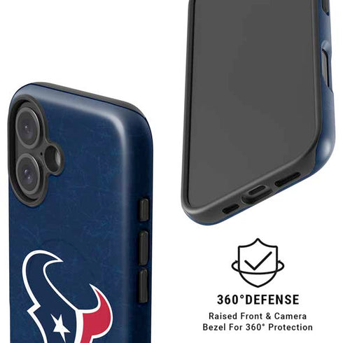 NFL Houston Texans Distressed iPhone 16 Magsafe Impact Case