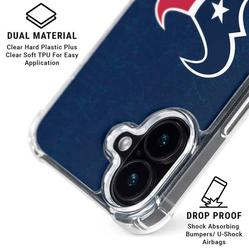 NFL Houston Texans Distressed iPhone 16 Plus MagSafe Case