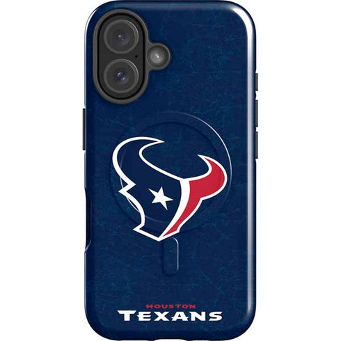 NFL Houston Texans Distressed iPhone 16 Plus Magsafe Impact Case