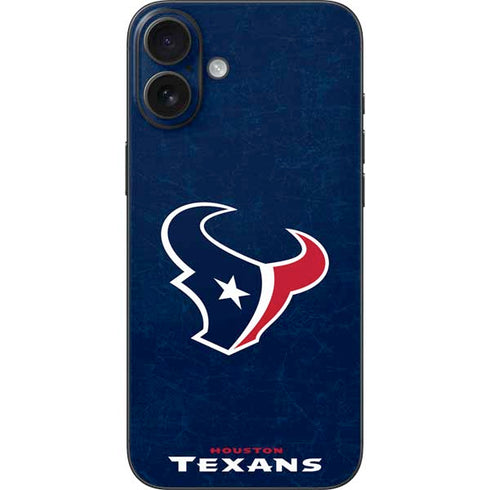 NFL Houston Texans Distressed iPhone 16 Plus Skin