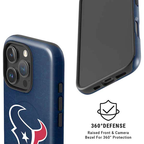 NFL Houston Texans Distressed iPhone 16 Pro Magsafe Impact Case