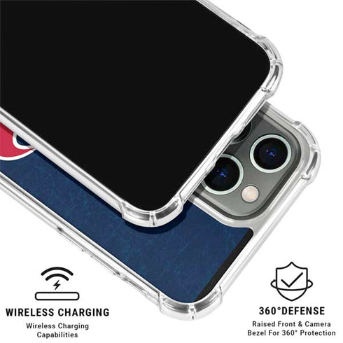 NFL Houston Texans Distressed iPhone 16 Pro Max Clear Case