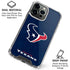 NFL Houston Texans Distressed iPhone 16 Pro Max Clear Case