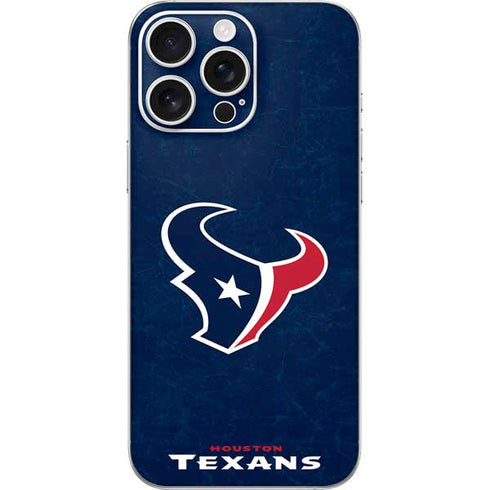 NFL Houston Texans Distressed iPhone 16 Pro Max Skin