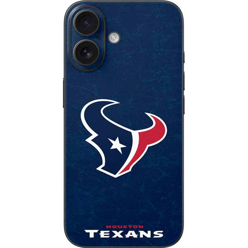 NFL Houston Texans Distressed iPhone 16 Skin