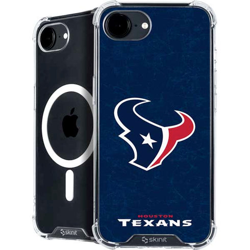 NFL Houston Texans Distressed iPhone 16e MagSafe Case