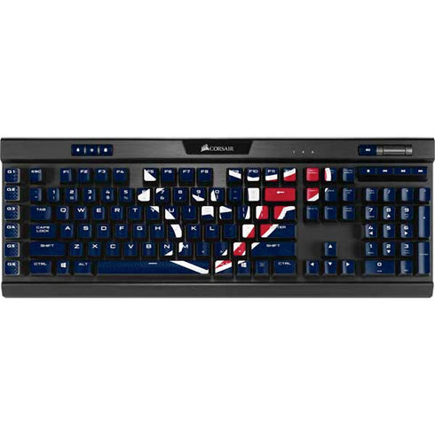 NFL Houston Texans Distressed K95 RGB PLATINUM Mechanical Gaming Keyboard Skin