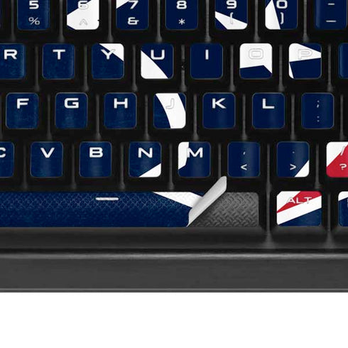 NFL Houston Texans Distressed K95 RGB PLATINUM Mechanical Gaming Keyboard Skin