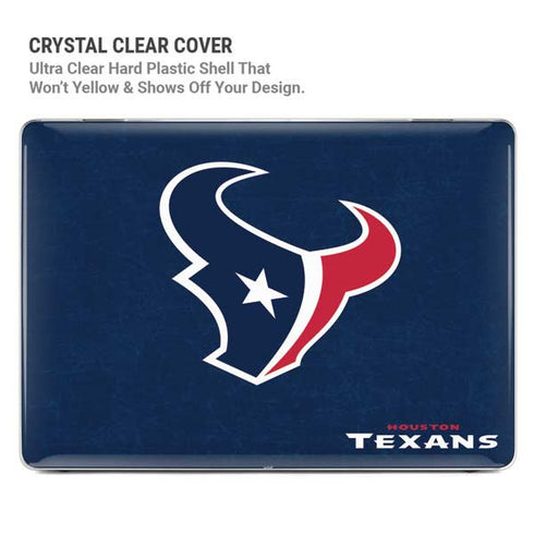 NFL Houston Texans Distressed MacBook Pro 14in (2021-24) Case plus Skin