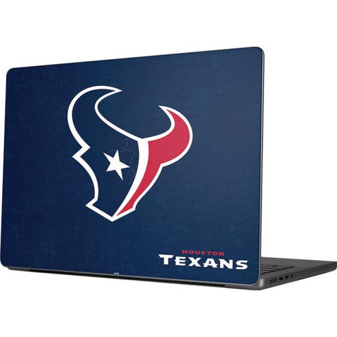 NFL Houston Texans Distressed Apple MacBook Pro 14-inch Skin