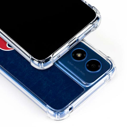 NFL Houston Texans Distressed Moto G 5G (2024) Clear Case