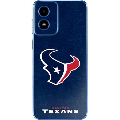 NFL Houston Texans Distressed Moto G Play 4G (2024) Skin