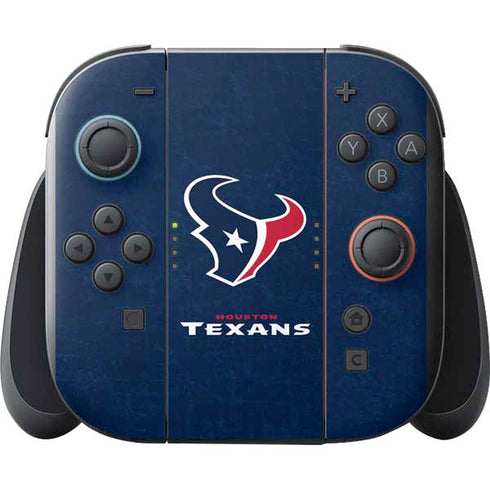 NFL Houston Texans Distressed Nintendo Switch 2 (2025) with Joy-Con Skin