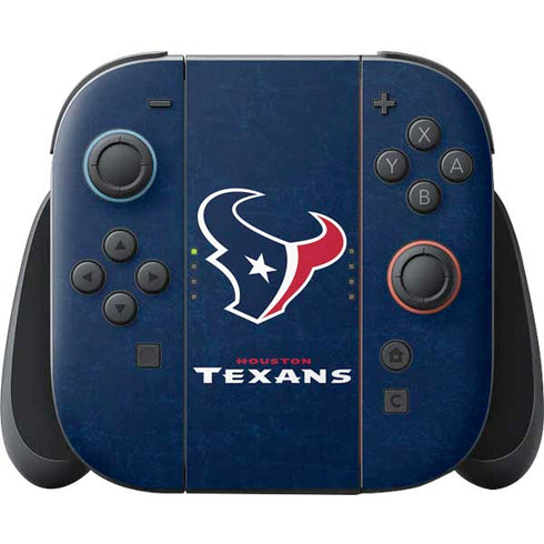 NFL Houston Texans Distressed Nintendo Skins
