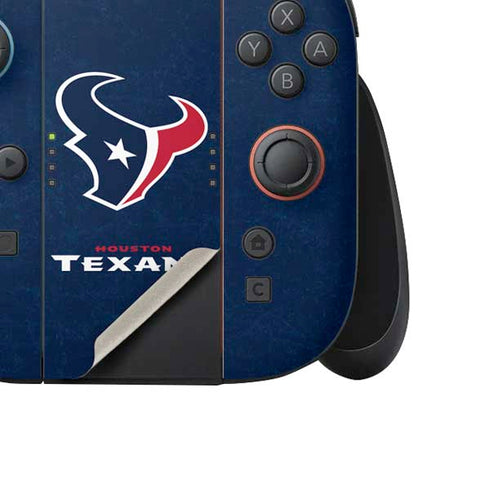 NFL Houston Texans Distressed Nintendo Switch 2 (2025) Joy-Con Controller Skin