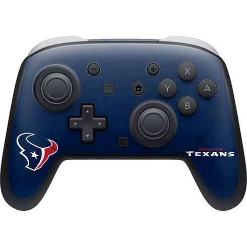 NFL Houston Texans Distressed Nintendo Switch 2 (2025) Pro Controller Skin