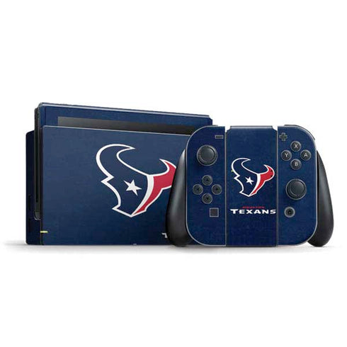 NFL Houston Texans Distressed Nintendo Skins