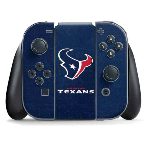 NFL Houston Texans Distressed Nintendo Skins