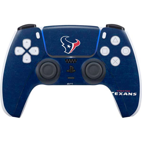 NFL Houston Texans Distressed PlayStation PS5 Skins