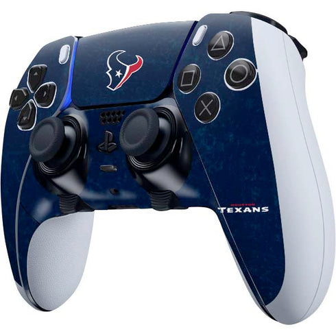 NFL Houston Texans Distressed PS5 DualSense Edge Pro Controller Skin