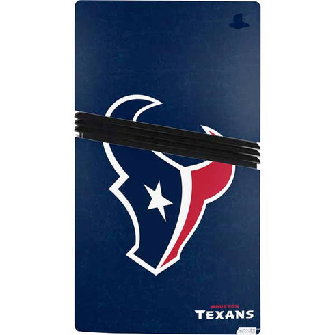 NFL Houston Texans Distressed PS5 Pro Console Skin