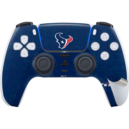 NFL Houston Texans Distressed PS5 Pro Disk Bundle Skin