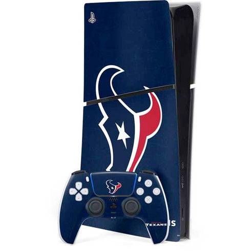 NFL Houston Texans Distressed PlayStation PS5 Skins