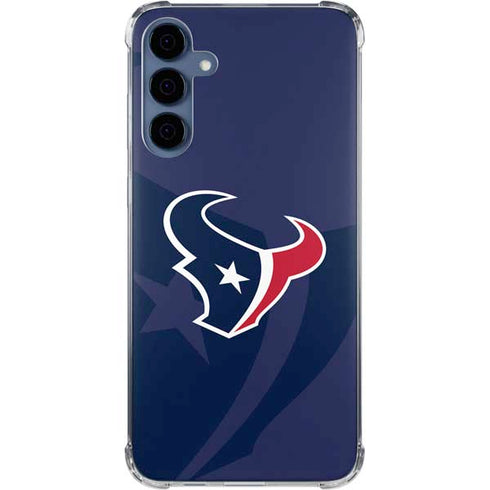 NFL Houston Texans Double Vision Galaxy A35 5G Clear Case